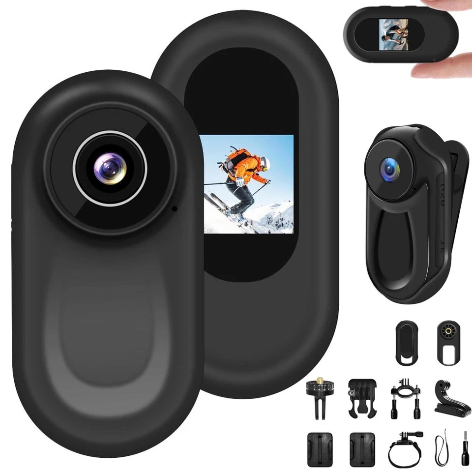 Mini Körperkamera 1080P HD Body Cam Video avi Camcorder 1080P Kamera wasserdicht - Bild 2 von 4