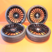 AL13 ROLLS ROYCE WHEEL RIM SET STAGGERED BLACK SN65646F