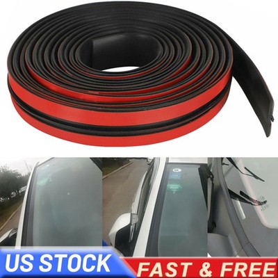 10FT T-Shape Rubber Car Door Seal Strip Hood Trunk Edge Weatherstrip Moulding