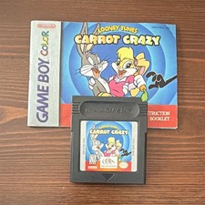 Infogrames Looney Tunes: Carrot Crazy GBC Game w/ Manual