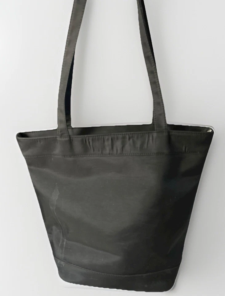 Bolso de Mano Neiman Marcus Negro Blanco Bordado Gemline Shopper Grande Foto 2 de 4