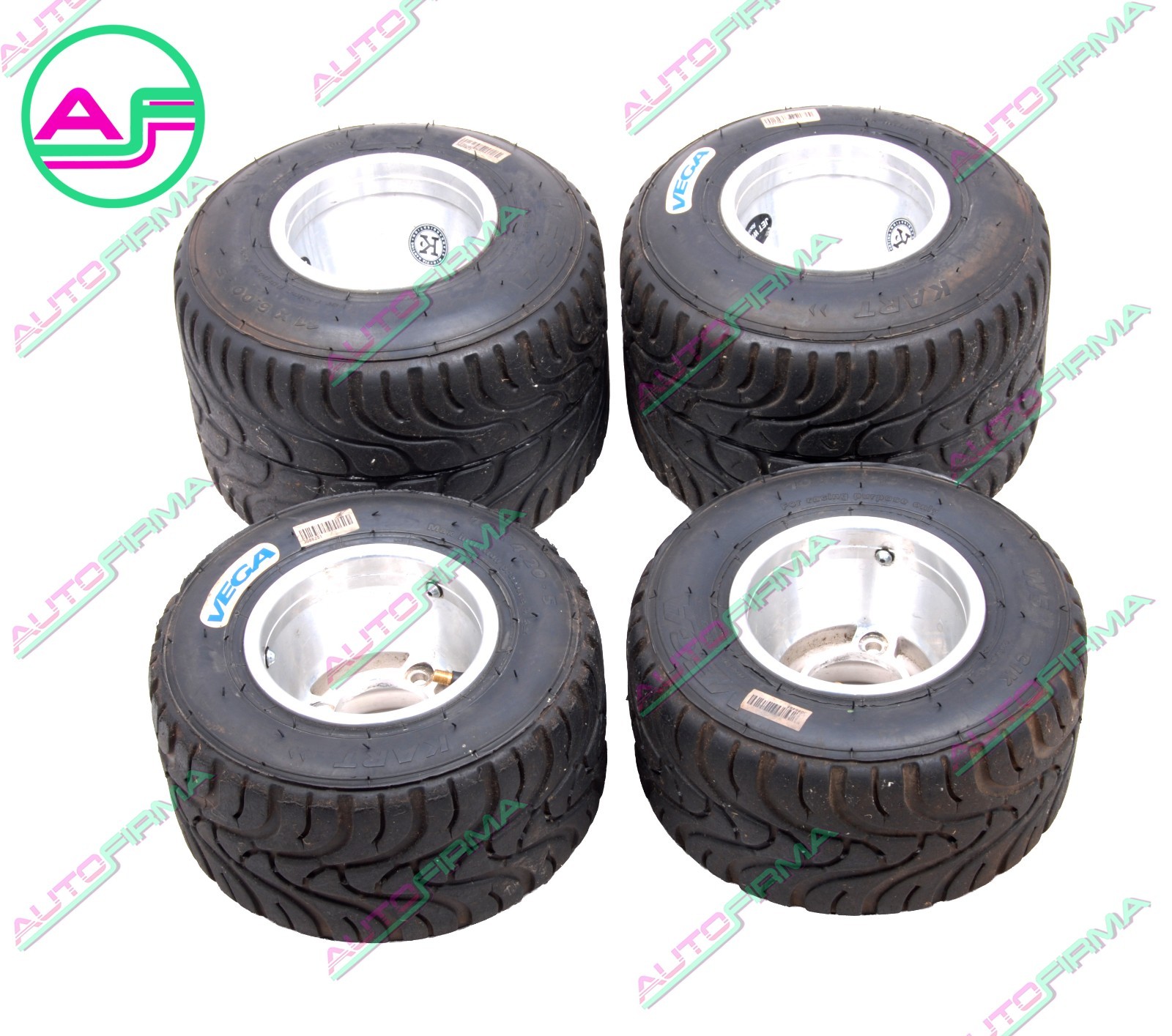 PNEUMATICI GO KART USATI IN PARTE RUOTE JET MAGNESIO PER ROTAX OTK TONY KART