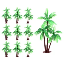  25 Pcs Coconut Palm Tree Miniature Model Set Decorative Decoration
