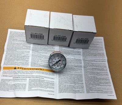 #ad Lot of 3x Grainger 4FLZ8B Air Pressure Gauge 0 160 PSI $29.95