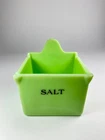 Scarce 1930s vintage Jeannette Jadeite Jadite Salt Box – Depression Era