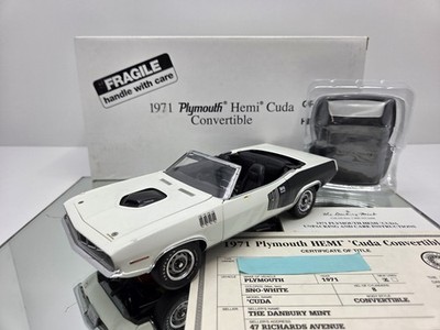DANBURY MINT 1971 PLYMOUTH HEMI CUDA CONVERTIBLE **HAS ISSUES/READ DESCRIPTION 