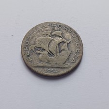 Moneta Da Collezione Silver 5 Scudi Portogallo 1934 Mb Lotto Argento 181