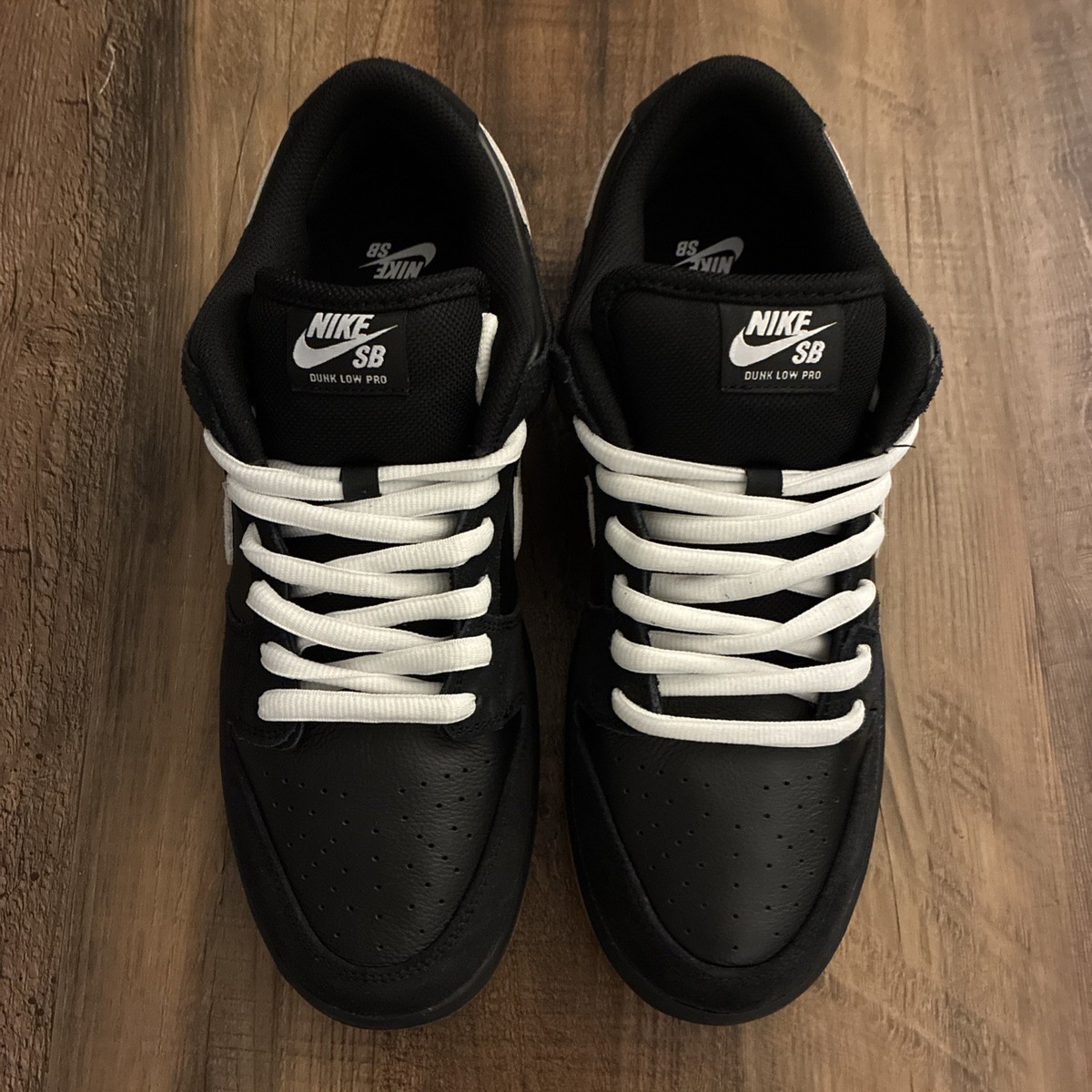 Size 12 - Nike Dunk Pro SB Low Black White Gum for sale online | eBay