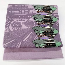 5635 Japanese Vintage Nagoya Obi Belt Kimono Fabric Silk Traditional