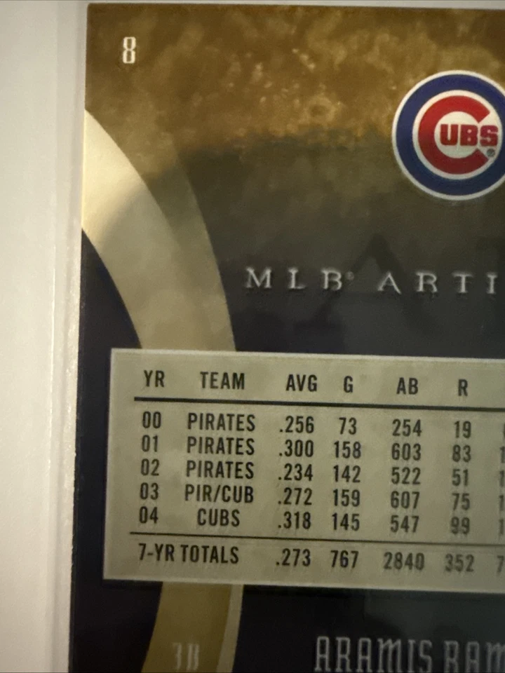 2005 Upper Deck Artifacts Aramis Ramirez #8 Cubs - Image 3 of 3