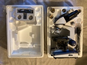 Amscope B120C 40X-2500X Binocular Compound LED Microscope + 3D Mechanical Stage
