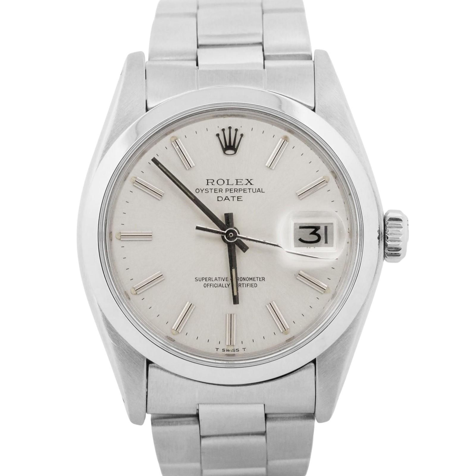 Rolex Oyster Perpetual Date SILVER Stainless