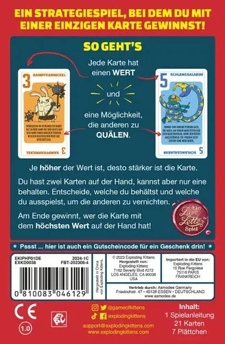 Kartenspiel Power Hungry Pets (Exploding Kittens Inc.) NEU/OVP - Bild 4 von 4