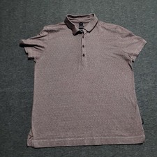 Hugo Boss Slim Fit Medium polo collar Shirt short sleeve geometric pima cotton