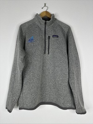 Patagonia Better Sweater Fleece Men Size L Gray 1/4 Zip Outdoor