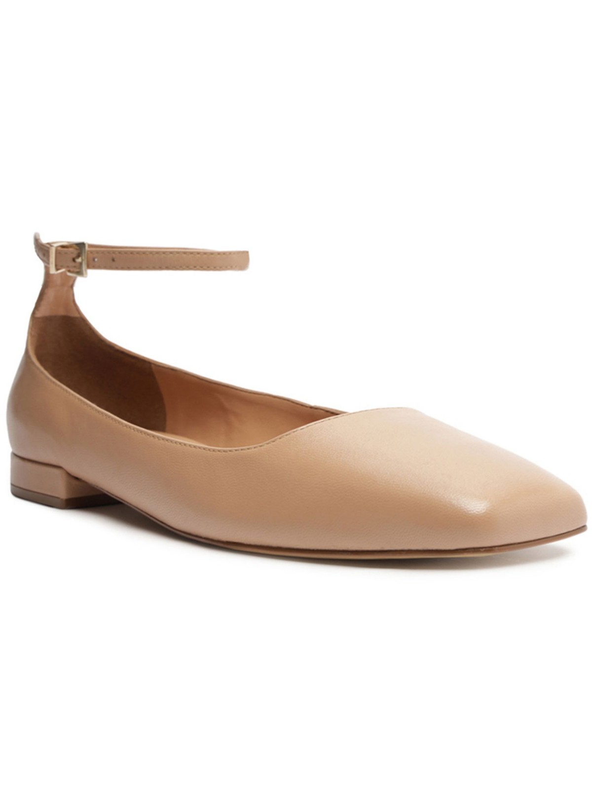 Женские бежевые мягкие кожаные балетки AREZZO с квадратным носком и пряжкой Aubrey 95 B 3890₽