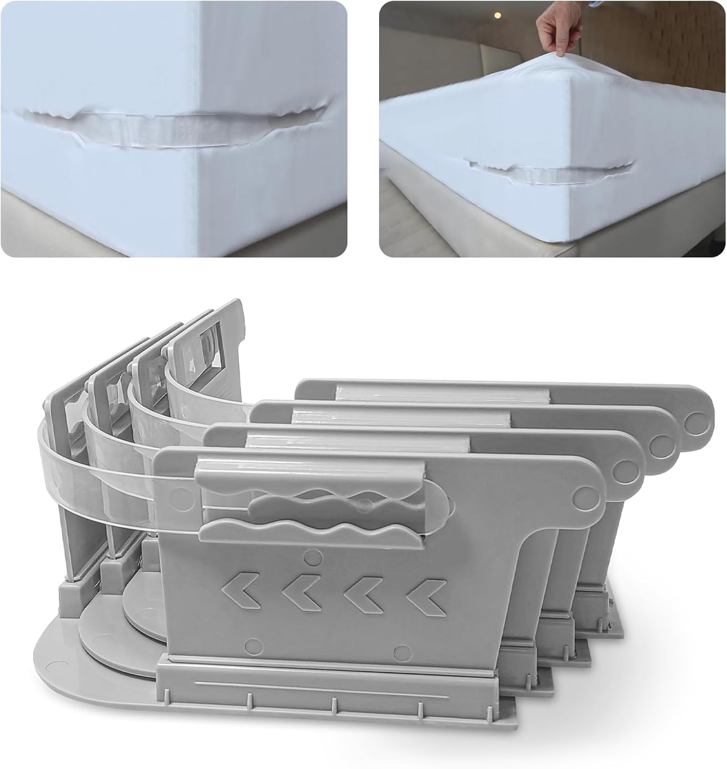 Bed Sheet Holders for Corners, Sheet Holders Keep Sheets Firm & Tight - Lock Fit