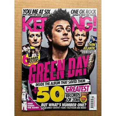 GREEN DAY KERRANG NO.1649 MAGAZINE DECEMBER 10 2016 - GREEN DAY COVER WITH MORE 