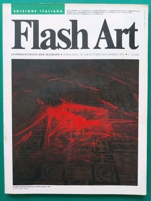 Flash Art Nr. 164, 1991, Mochetti, Arcangelo, Cattelan, Italienische Ausgabe