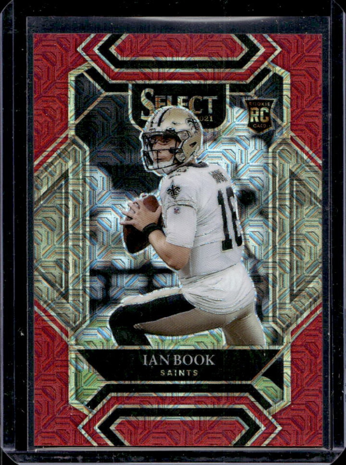 2021 Select Ian Book RC Red Prizm Rookie Club #17/49 Saints