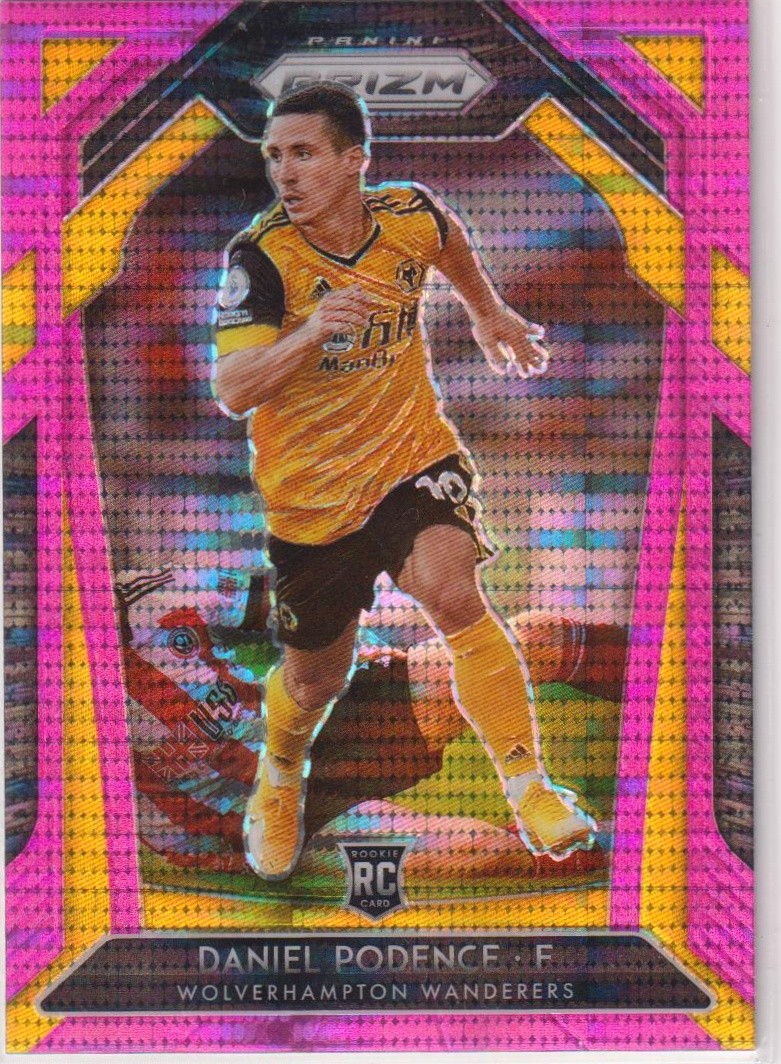 2020-21 Panini Prizm Premier League #147 Daniel Podence Pink Pulsar Prizm