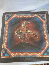 The End Of The Trail Vintage Native American Western Bandana 21x22