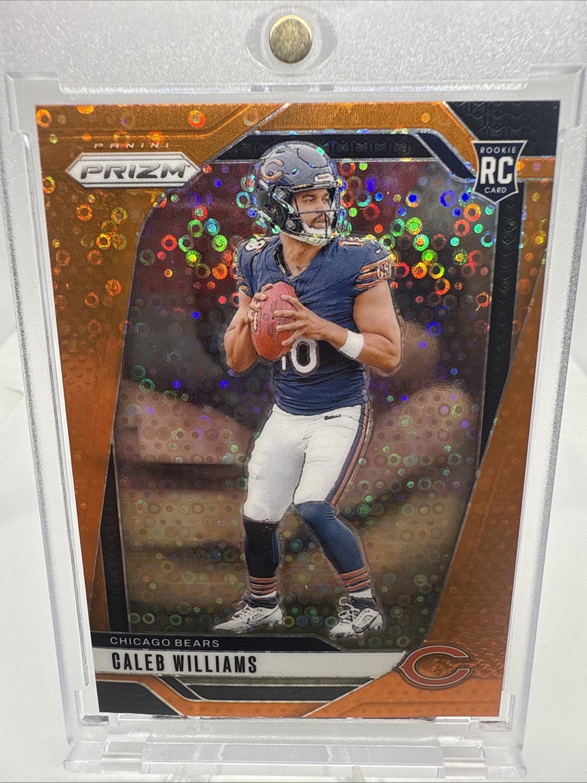 2024 Panini Prizm - Rookies Caleb Williams #301 Orange Disco Prizm (RC)