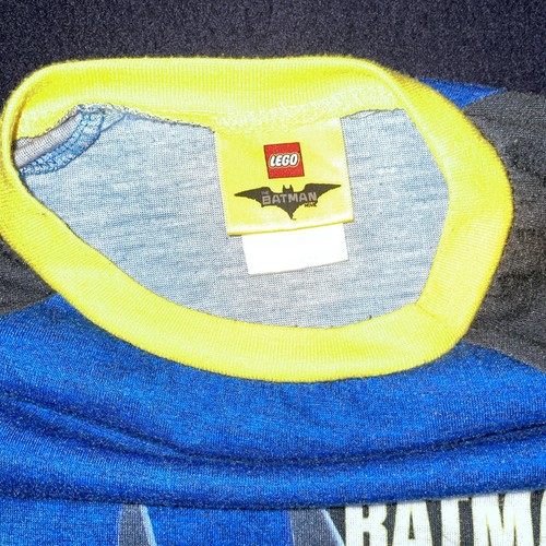 The Batman Movie Lego Boys poly and Fleece Sleepwear Pajama Top M(8) - Picture 3 of 4