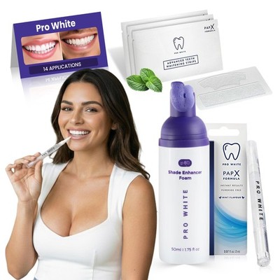 Ultimate Teeth Whitening Bundle - 3 Step Daily Teeth Whitening Kit with Enhan...