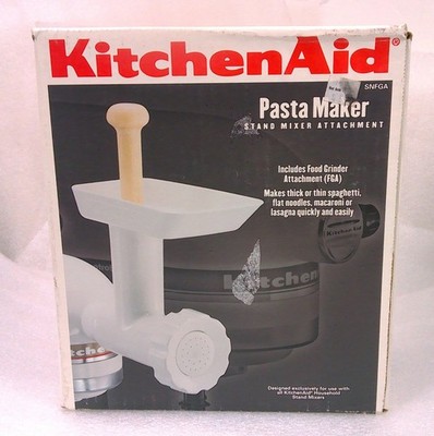 KitchenAid SNFGA Stand Mixer Attachment Pasta Maker/Food Grinder Attachment-NIB