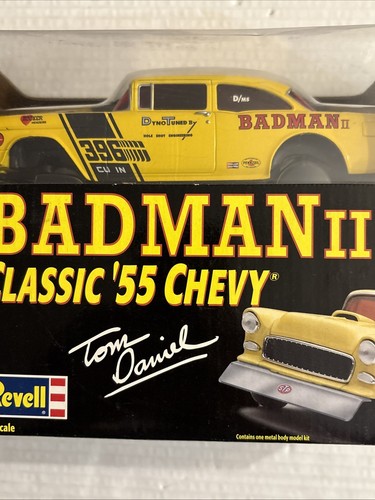 DIECAST SEALED MODEL KIT REVELL BADMAN II TOM DANIEL CLASSIC '55 CHEVY 1:25 NEW. - Picture 3 of 17