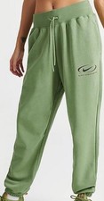 Nike Phoenix Fleece Women's High Waisted Green Sweatpants Oversized FN7716-386