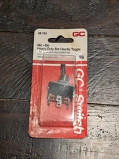 GC 35-152 On - On Heavy Duty Bat Handle DPDT Toggle Switch Vintage NOS