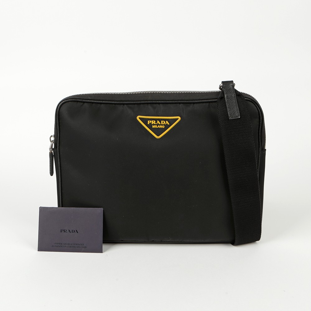 PRADA ナイロンバッグ PRADA(プラダ) ナイロン2WAYキルティングバッグ ブラック