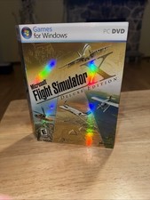 Microsoft Flight Simulator Deluxe Edition for Windows Books, Key, Box and Game