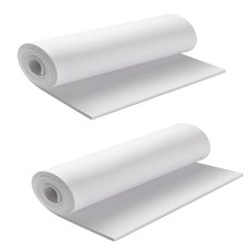 2Pack White Eva Foam Sheets roll, Premium eva Craft Foam 2mm Thick, 13.5" x 4...