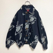Vivienne Westwood Red Label Denim Jacket All Over Pattern Orb Used Good Auth JP