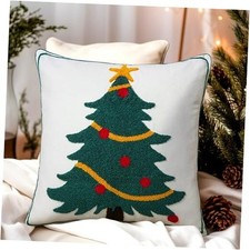 Christmas Tree Pillow Covers 18x18 18" x 18" Pack of 1 Christmas Tree:green