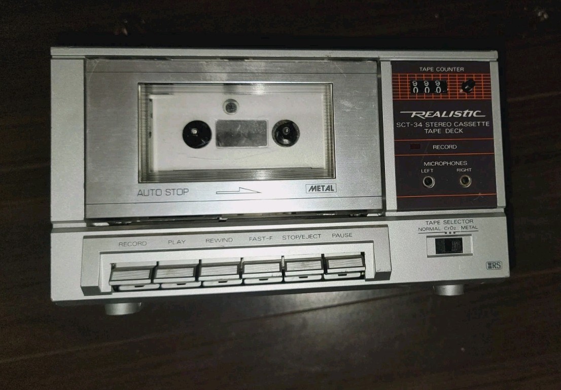 Realistic SCT-34 vintage audio equipment - eBay listing photo 2