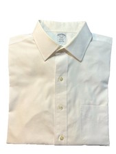 Brooks Brothers Regent Fit Men  s Button Up Shirt 16 - 4/5 White Long Sleeve L