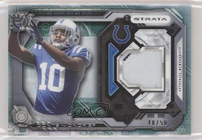 2014 Topps Strata Relics Emerald 48/50 Donte Moncrief #SR-DM Rookie Patch RC 0s3