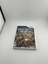 Call of Duty 3 (Nintendo Wii, 2006) Complete With Manual Tested CIB