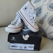 NIB Converse Chuck Taylor All Star Size 5 Infant Optical White High Tops 7J253