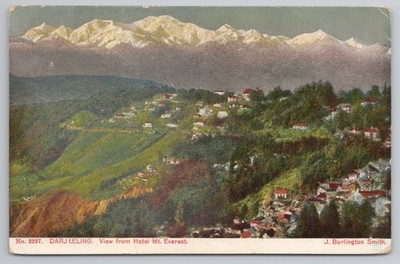 Darjeeling Blick vom Hotel Mt. Everest India [J. Burlington Smith]