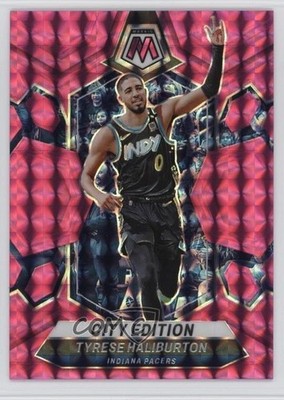 2023-24 Panini Mosaic City Edition Pink Prizm 44/149 Tyrese Haliburton #289 1o93