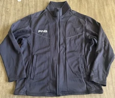 Ping Performance Golfsmith Full Zip Jacket Men's Large Golf Pockets Gray