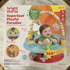 Bright Starts SuperSeat Playful Paradise 3 In 1 Baby Playful Seat. New In Box.
