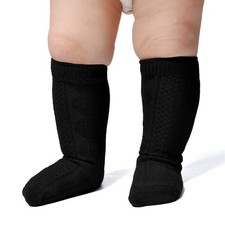 Unisex-Baby 3 Pair Pack Seamless Cable Knit Knee High Socks Toddler Boys/Girl...