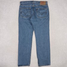 Vintage Levis 501 Jeans Mens 36x34 Regular Fit Heavy Stonewash Denim Button Fly