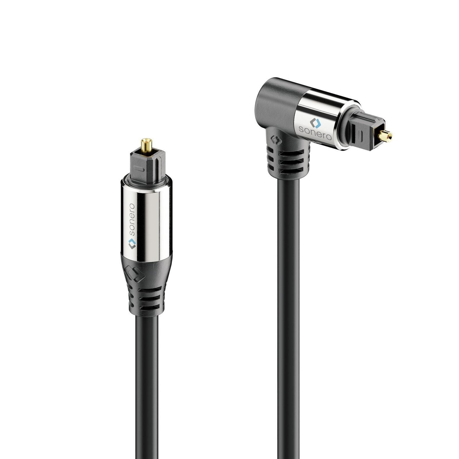 Sonero Premium optisches SPDIF Toslink Kabel mit Winkelsteckern 1x90 150m 5190₽